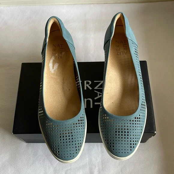 Naturalizer Shoes Naturalizer Womens Sam2 Storm Blue Wedge